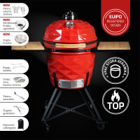 Kepsninė Kamado Club Pro Premium+ raudona